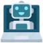 laptop, robot, assistant, computer, avatar 