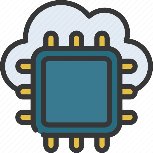 Cloud, cpu, cloudcomputing, computer, chip icon - Download on Iconfinder