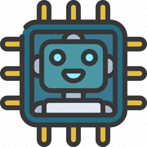 Robot, cpu, robotics, computer, chip icon - Download on Iconfinder