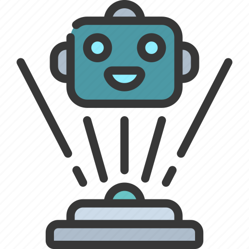 Robot, hologram, robotics, holographic, bot icon - Download on Iconfinder