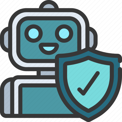 Security, robot, secure, robotics, bot icon - Download on Iconfinder