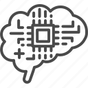 brain, processing, central, circuit, artificial, intelligence, ai