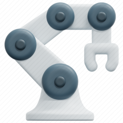 Robotic, arm, ai, artificial, intelligence, industry, machine 3D illustration - Download on Iconfinder