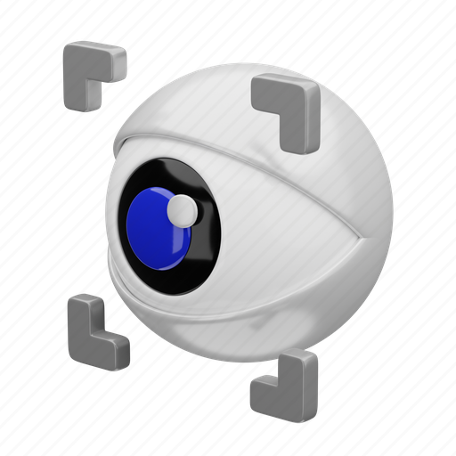 Eye, scanner, data protection, identification, eye scan, identify, eye identification 3D illustration - Download on Iconfinder
