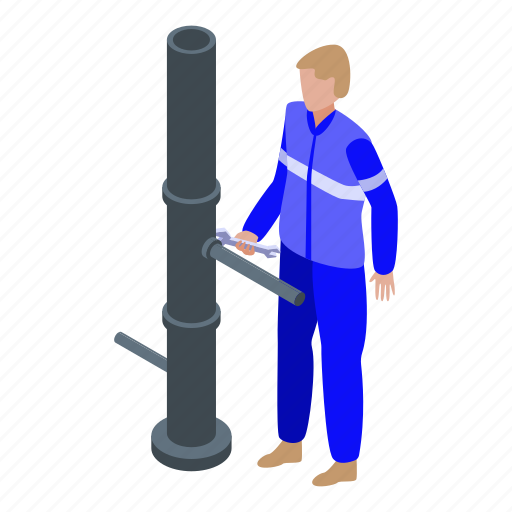 Business, cartoon, hand, isometric, man, plumber, water icon - Download on Iconfinder