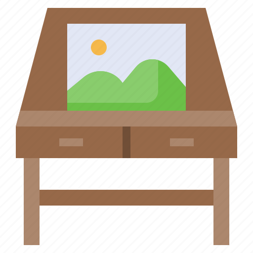 Chair, desk, draw, drawing, studio, table icon - Download on Iconfinder