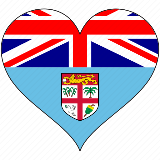 Fiji, flag, heart, flags icon - Download on Iconfinder