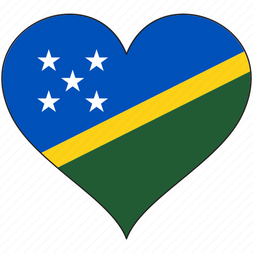 Flag, heart, solomon islands, flags icon - Download on Iconfinder