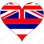 flag, hawaii, heart, flags 