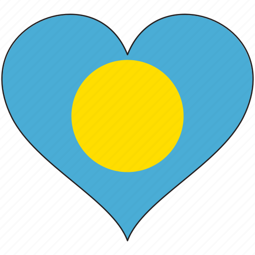 Flag, heart, palau, flags icon - Download on Iconfinder