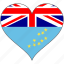 flag, heart, tuvalu, flags 