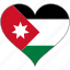 flag, heart, jordan, national 