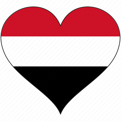 Flag, heart, yemen, country icon - Download on Iconfinder