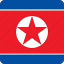 asian, country, flag, flags, korea, national, north