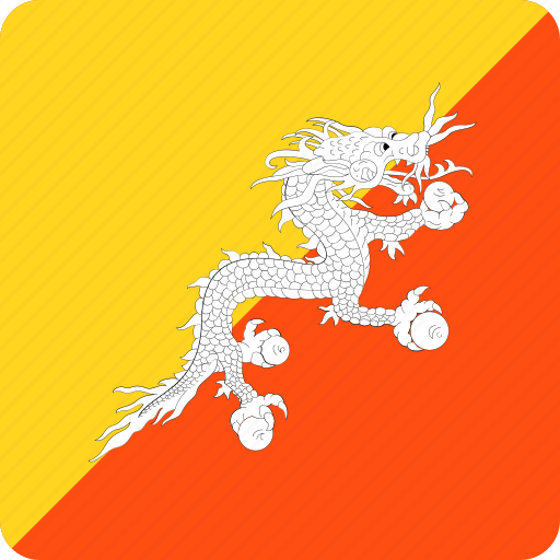 Asian, bhutan, country, flag, flags, nation, national icon - Download on Iconfinder