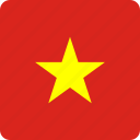asian, country, flag, flags, nation, national, vietnam