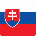 country, european, flag, flags, nation, national, slovakia