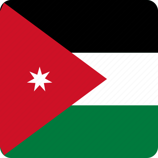 Country, flag, flags, jordan, middle east, nation, national icon - Download on Iconfinder