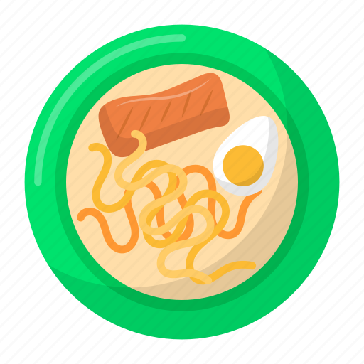 Shio ramen, ingredients, eggs, boiled, noodles, ramen icon - Download on Iconfinder