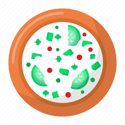 Raita, asian, yogurt, curd, vegetables, healthy icon - Download on Iconfinder