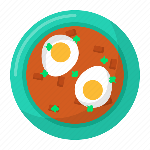 Menemen, traditional, turkish, dish, eggs, green pepper, shakshuka icon - Download on Iconfinder