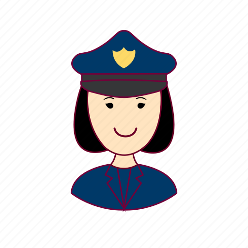 Asian woman professions, emprego, job, mulher, police officer, policial, professions icon - Download on Iconfinder