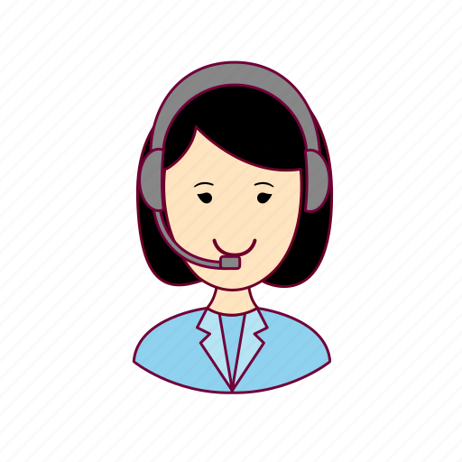 Asian woman professions, emprego, job, mulher, professions, telefonista, telemarketing icon - Download on Iconfinder