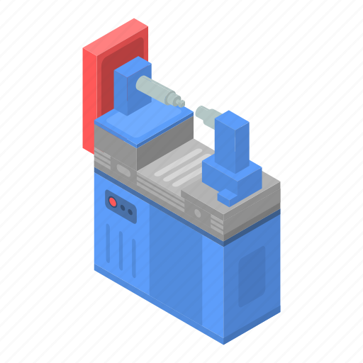 Business, cartoon, computer, industrial, isometric, machine, money icon - Download on Iconfinder