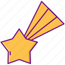 star, fall, award, medal