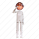 3d illustration, 3d render, art, astronaut, boy, cartoon, character, independence day, male 