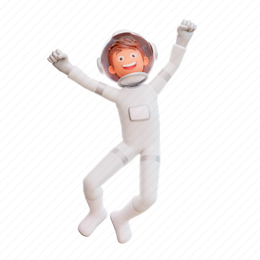 3d illustration, 3d render, art, astronaut, boy, cartoon, character 3D illustration - Download on Iconfinder