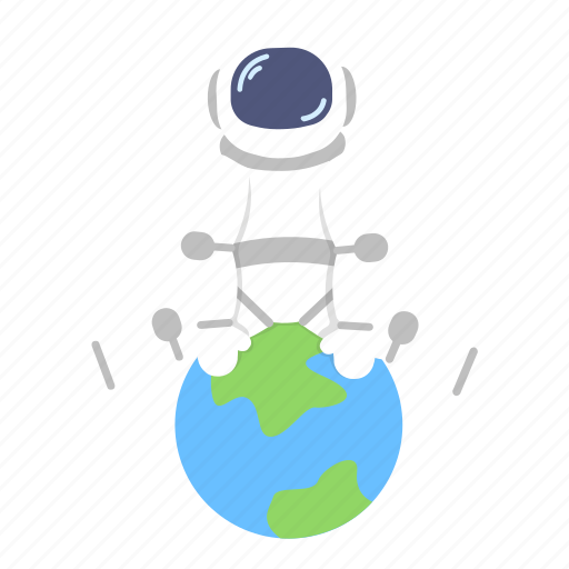 Astro, astronaut, earth, globe, man, space, suit icon - Download on Iconfinder