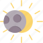 eclipse, lunar, moon, solar, sun 