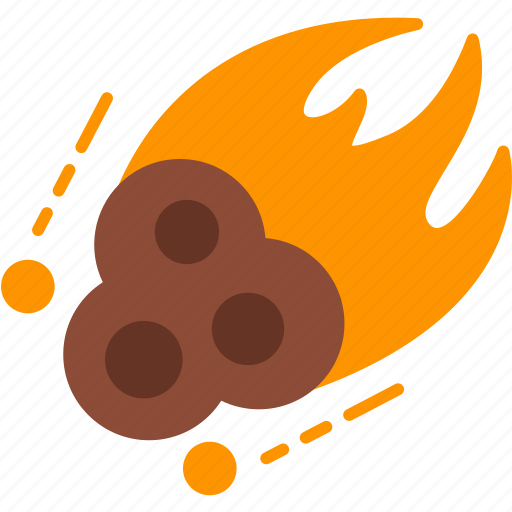 Meteorite, asteroid, comet, cosmos, disaster, meteor, space icon - Download on Iconfinder