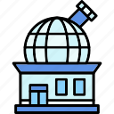 observatory, astronomy, building, dome, telescope