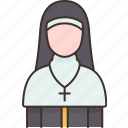 nun, sister, female, church, catholic