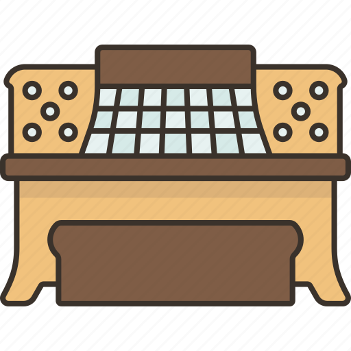 Organ, piano, music, church, sound icon - Download on Iconfinder