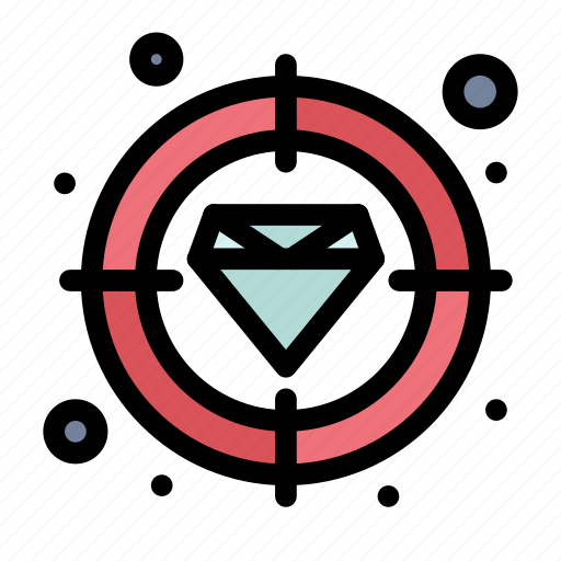 Diamond, finance, focus, target icon - Download on Iconfinder