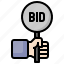 signaling, hands, gestures, bid, auction 