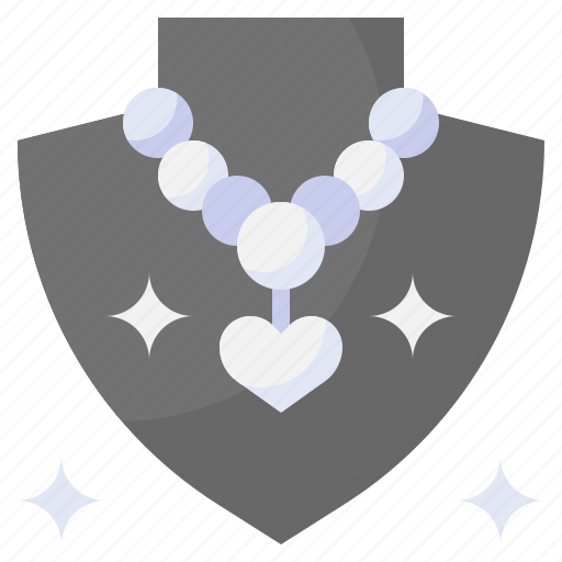 Necklace, jewelery, heart, shape, valentines icon - Download on Iconfinder