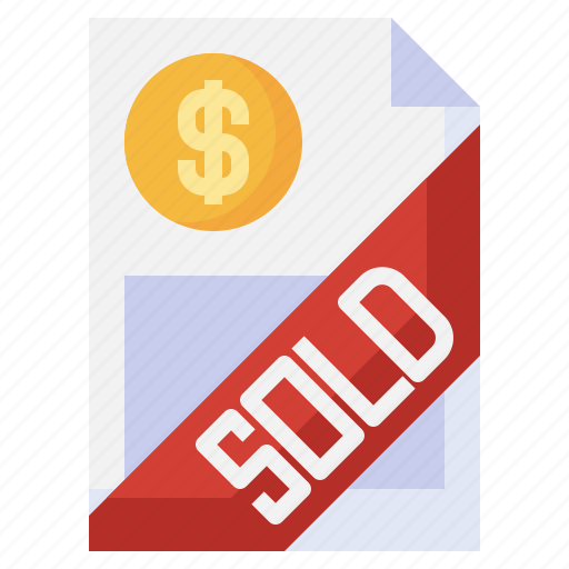 Sold, real, estate, signaling, post icon - Download on Iconfinder