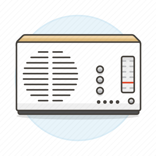 Audio, fashioned, frequency, old, radio, redial, retro icon - Download on Iconfinder
