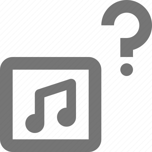 Album, music, question, help, media, play, song icon - Download on Iconfinder