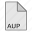 audio, aup, extension, file, format, hovytech, type 