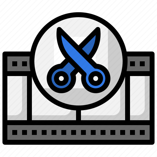 Cut, edit, video, film, roll, scissors, tools icon - Download on Iconfinder