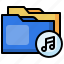 folder, music, file, multimedia 