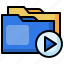 folder, video, file, multimedia 