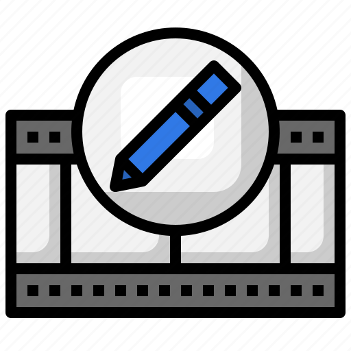 Video, editing, edit, tools, pencil, multimedia, music icon - Download on Iconfinder