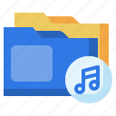 folder, music, file, multimedia