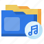 folder, music, file, multimedia 